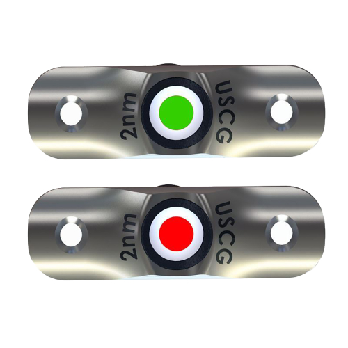 TACO Marine - TACO Rub Rail Mounted LED Navigation Light Set - 2-1/2"