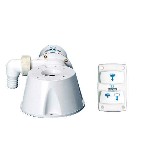 Albin Pump Marine - Albin Pump Marine Silent Electric Toilet Kit - 12V