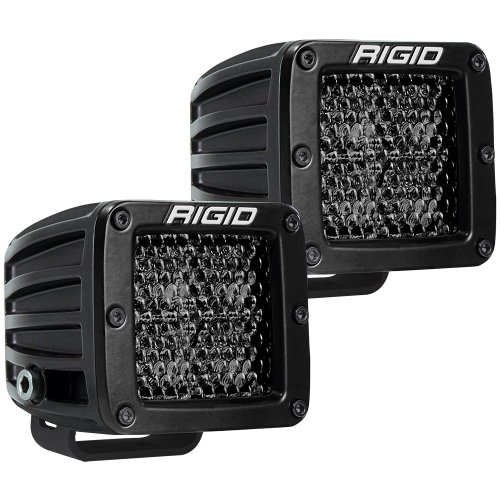 RIGID Industries - RIGID Industries D-Series Pro Spot Diffused Midnight Surface Mount - Pair