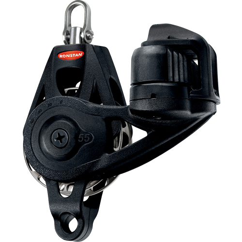 Ronstan - Ronstan Series 55 Ratchet Mount Orbit Block - Single Becket Cleat Swivel