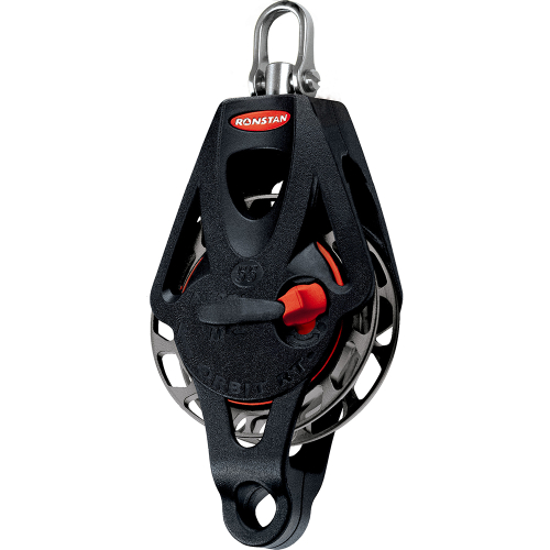 Ronstan - Ronstan Series 55 Ratchet Mount Orbit Block - Single Becket Swivel