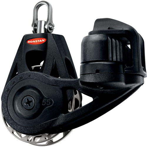 Ronstan - Ronstan Series 55 Ratchet Mount Orbit Block - Single Cleat Swivel - Auto