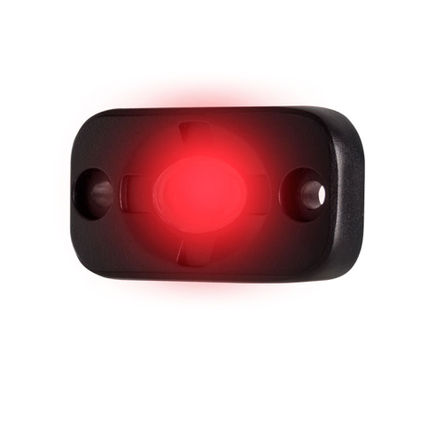 HEISE LED Lighting Systems - HEISE Auxiliary Accent Lighting Pod - 1.5" x 3" - Black/Red