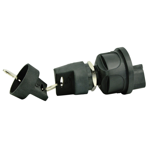 BEP Marine - BEP 3-Position Sealed Nylon Ignition Switch - OFF/Ignition &amp; Accessory/Ignition &amp; Start