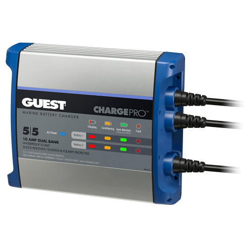 Guest - Guest On-Board Battery Charger 10A / 12V - 2 Bank - 120V Input