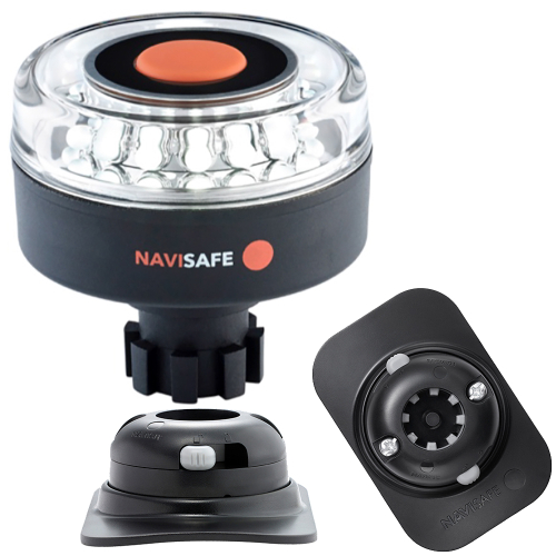 Navisafe - Navisafe Navilight 360&deg; 2NM w/Navibolt Base &amp; RIB Mount - Black