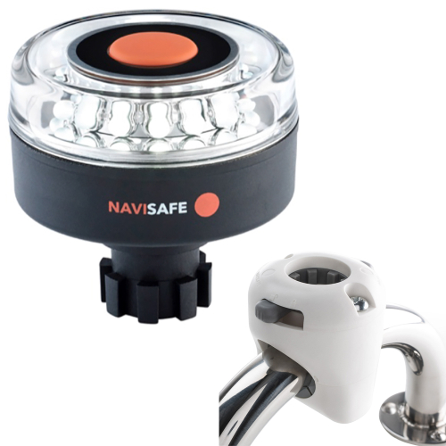 Navisafe - Navisafe Navilight 360&deg; 2NM w/Navibolt Base &amp; Rail Mount - White