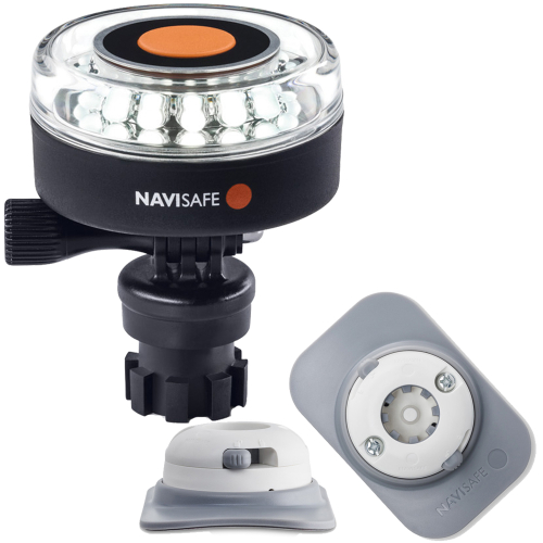 Navisafe - Navisafe Navilight 360&deg; 2NM White w/Navimount Base &amp; RIB Mount - White