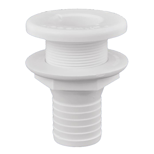 Attwood Marine - Attwood Plastic Thru-Hull Fitting - 1-1/2" - White
