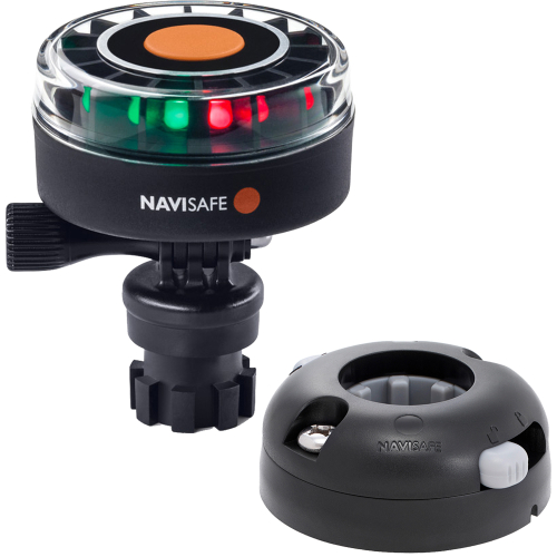 Navisafe - Navisafe Navilight 2NM Tricolor w/Navimount Base &amp; Horizontal Mount - Black
