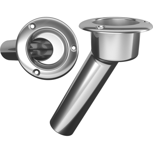 Mate Series - Mate Series Stainless Steel 30&deg; Rod &amp; Cup Holder - Open - Round Top