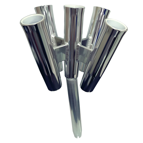 Tigress - Tigress Five Rod Cluster - Bent Butt - Polished Aluminum