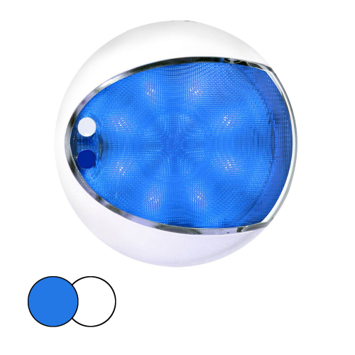 Hella Marine - Hella Marine EuroLED 175 Surface Mount Touch Lamp - Blue/White LED - White Housing