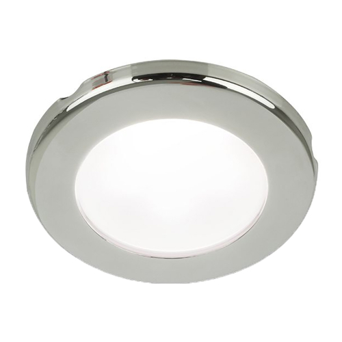 Hella Marine - Hella Marine EuroLED 75 3" Round Screw Mount Down Light - White LED - Stainless Steel Rim - 24V