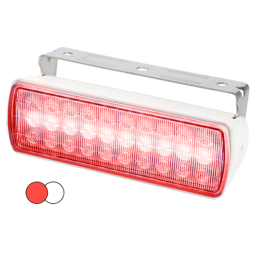 Hella Marine - Hella Marine Sea Hawk XL Dual Color LED Floodlights - Red/White LED - White Housing