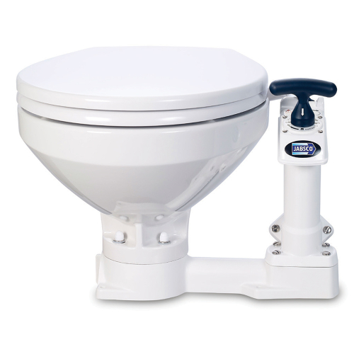 Jabsco - Jabsco Manual Marine Toilet - Regular Bowl w/Soft Close Lid