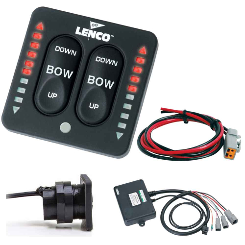 Lenco Marine - Lenco LED Indicator Two-Piece Tactile Switch Kit w/Pigtail f/Single Actuator Systems