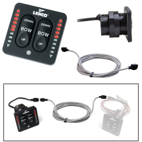 Lenco Marine - Lenco Flybridge Kit f/ LED Indicator Key Pad f/All-In-One Integrated Tactile Switch - 20'