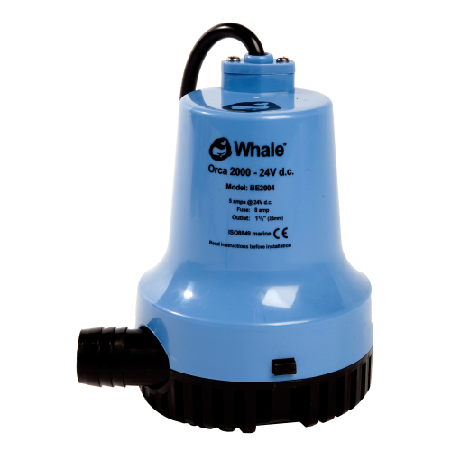 Whale Marine - Whale Orca 2000 GPH Submersible Bilge Pump 12V