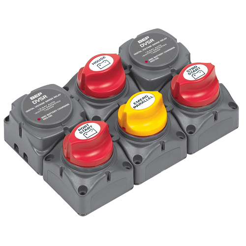 BEP Marine - BEP Battery Distribution Cluster f/Twin Outboard Engines w/Three Battery Banks