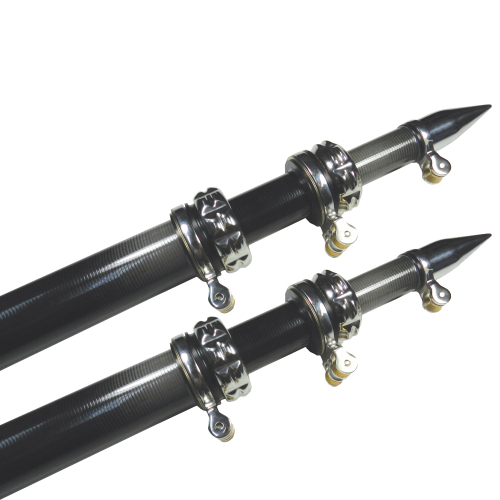 TACO Marine - TACO 16' Carbon Fiber Outrigger Poles - Pair - Black