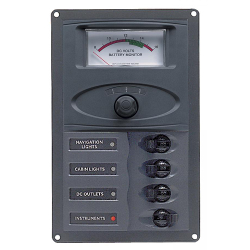 BEP Marine - BEP Panel 4SP DC12V Analog Vertical