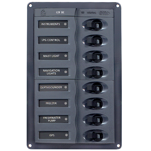BEP Marine - BEP DC Panel - 8-Way - Vertical