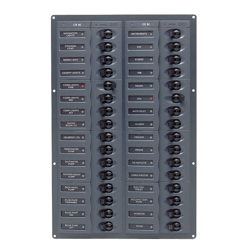 BEP Marine - BEP DC Panel - 32-Way - No Meter - Vertical