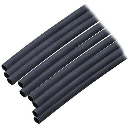 Ancor - Ancor Adhesive Lined Heat Shrink Tubing (ALT) - 3/16" x 6" - 10-Pack - Black