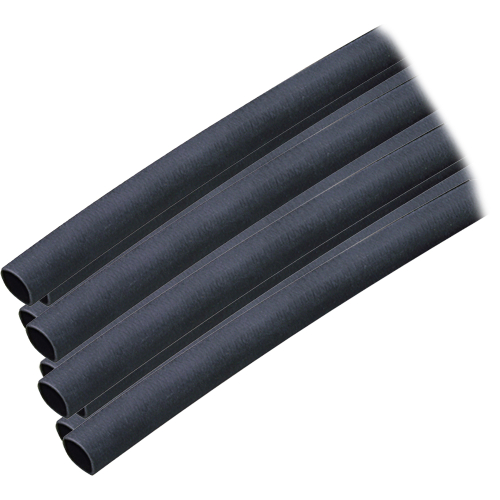 Ancor - Ancor Adhesive Lined Heat Shrink Tubing (ALT) - 1/4" x 6" - 10-Pack - Black