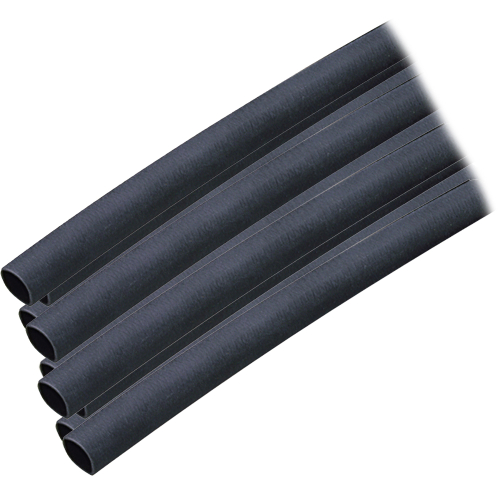 Ancor - Ancor Adhesive Lined Heat Shrink Tubing (ALT) - 1/4" x 12" - 10-Pack - Black