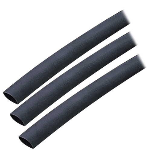 Ancor - Ancor Adhesive Lined Heat Shrink Tubing (ALT) - 3/8" x 3" - 3-Pack - Black