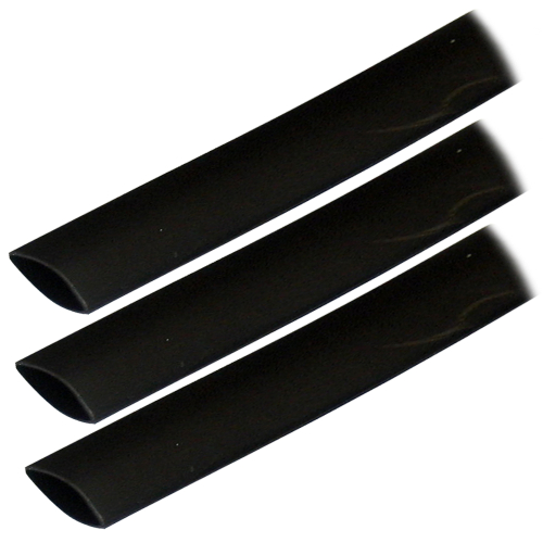 Ancor - Ancor Adhesive Lined Heat Shrink Tubing (ALT) - 3/4" x 3" - 3-Pack - Black