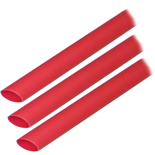 Ancor - Ancor Adhesive Lined Heat Shrink Tubing (ALT) - 3/8" x 3" - 3-Pack - Red