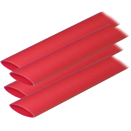 Ancor - Ancor Adhesive Lined Heat Shrink Tubing (ALT) - 3/4" x 12" - 4-Pack - Red