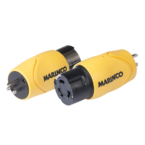 Marinco - Marinco Straight Adapter - 15A Male Straight Blade to 50A 125/250V Female Locking