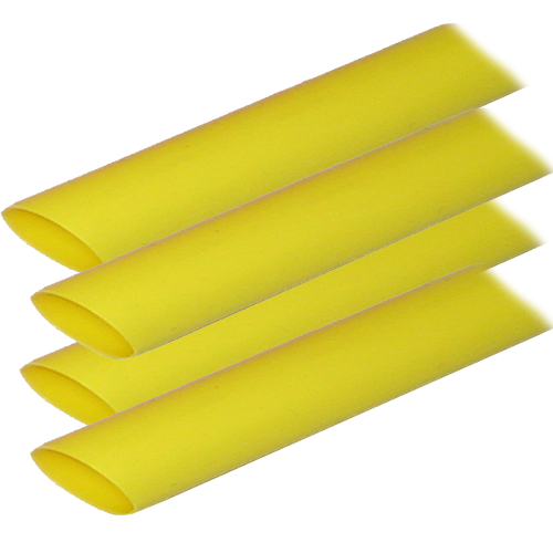Ancor - Ancor Adhesive Lined Heat Shrink Tubing (ALT) - 3/4" x 12" - 4-Pack - Yellow