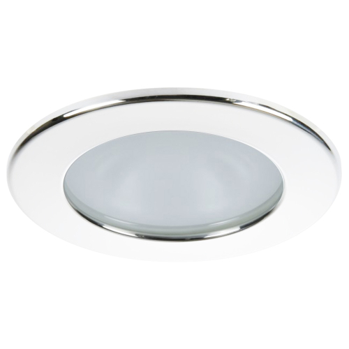 Quick - Quick Kai XP Downlight LED - 4W, IP66, Spring Mounted - Round White Bezel, Round Daylight Light