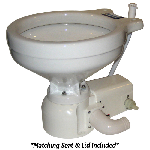 Raritan - Raritan Sea Era Toilet - Household Style - Freshwater Solenoid - Straight &amp; 90&deg; Discharge - Smart Toilet Control - 12v