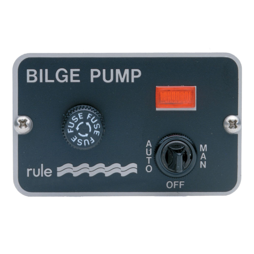 Rule - Rule Deluxe 3-Way Panel Lighted Switch f/Auto Float 24/32VDC