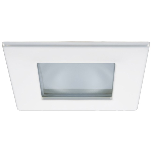 Quick - Quick Marina XP Downlight LED - 4W, IP66, Spring Mounted - Square White Bezel, Square Warm White Light