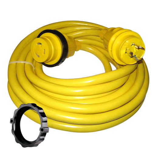 Marinco - Marinco 30 Amp Power Cord Plus Cordset - 35' - Yellow