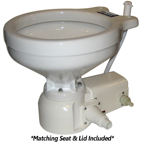 Raritan - Raritan Sea Era Toilet - Marine Size - Freshwater Solenoid - Straight &amp; 90&deg; Discharge - Smart Toilet Control - 12v