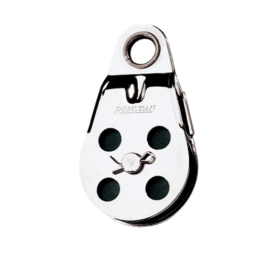 Ronstan - Ronstan Wire Block - Ferrule Top w/Removable Nylontron&reg; Sheave - 45mm (1-34/") Sheave Diameter