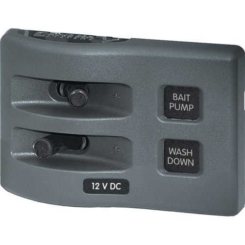 Blue Sea Systems - Blue Sea 4303 WeatherDeck&reg; 12V DC Waterproof Switch Panel - 2 Position
