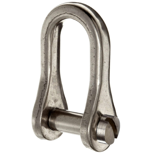 Ronstan - Ronstan Standard Dee Slotted Pin Shackle - 1/4" Pin - 7/8"L x 9/16"W
