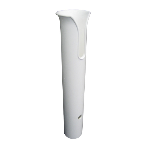 TACO Marine - TACO Poly Thru-Bolt Rod Holder w/Mounting Holes - No Hardware - White