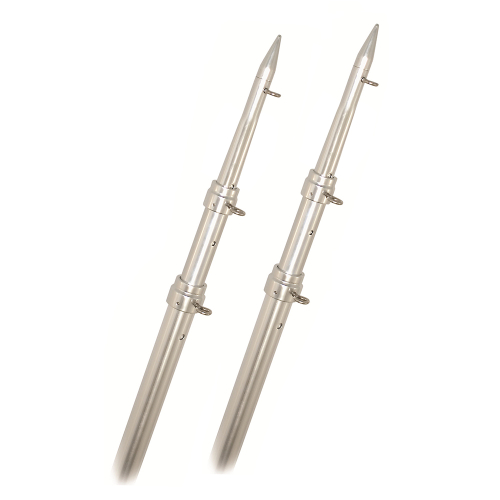 Rupp Marine - Rupp Top Gun Telescoping Outrigger Poles - Aluminum/Silver - 15'