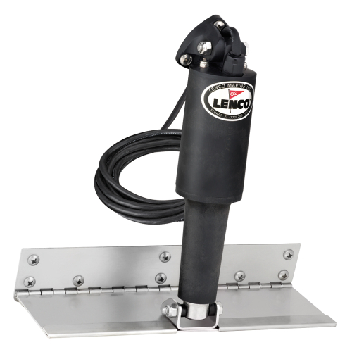 Lenco Marine - Lenco 4" x 12" Limited Space Trim Tab Kit w/o Switch Kit 12V - Standard Finish - Standard Actuator