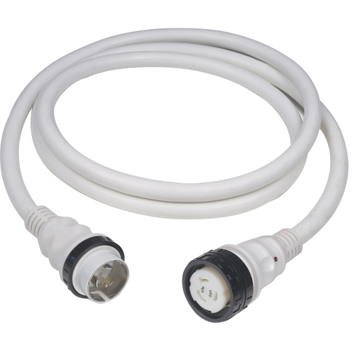 Marinco - Marinco 50A 125V Shore Power Cable - 50' - White